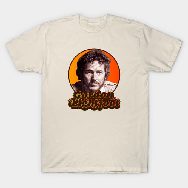 Gordon Lightfoot ))(( Retro Folk Rock Icon T-Shirt by darklordpug